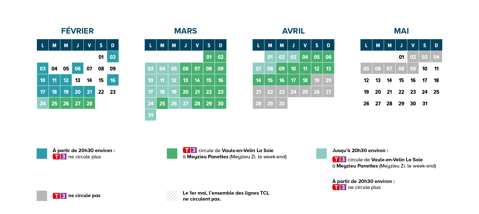 Calendrier T3