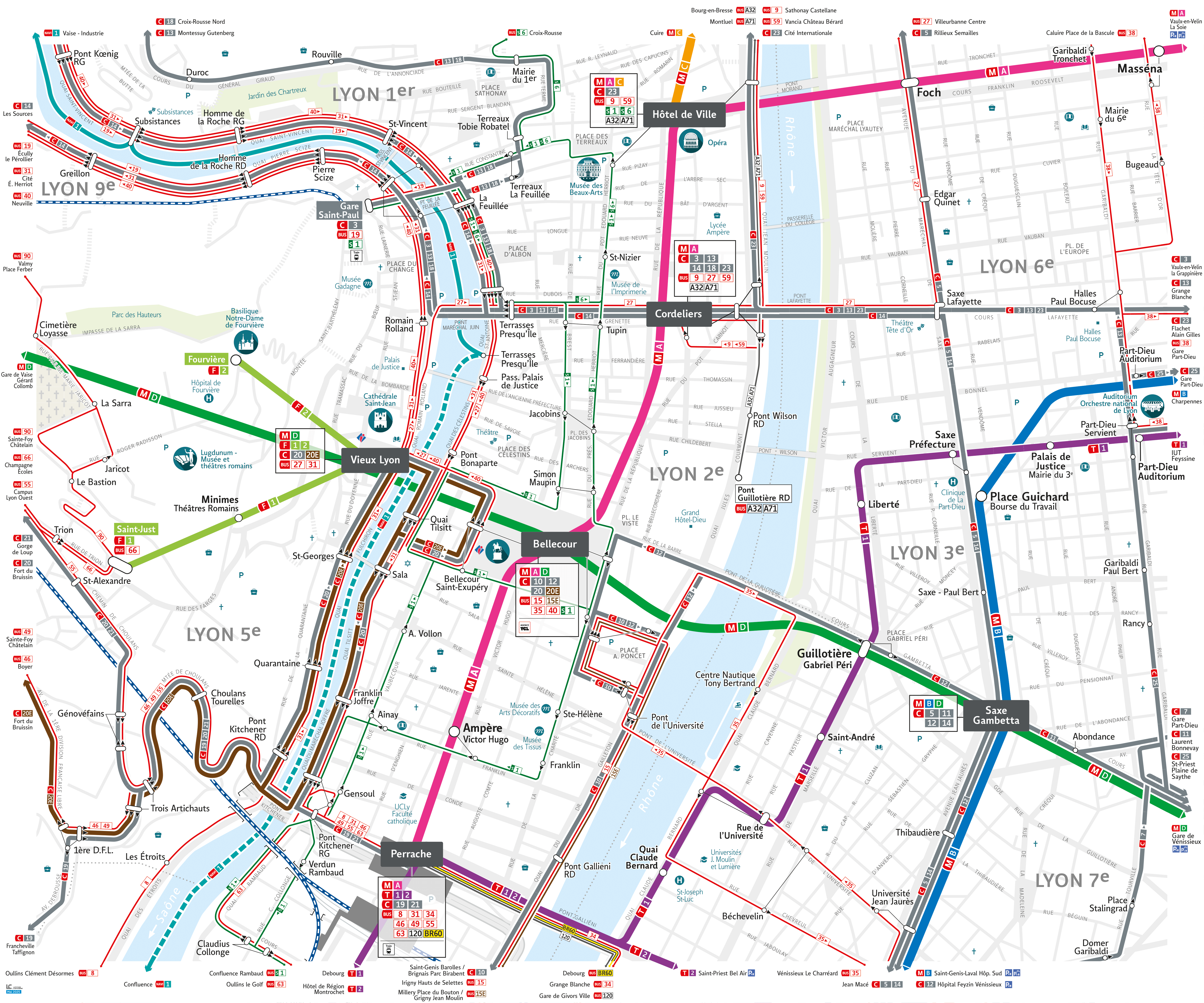 Carte TCL Presqu'il 