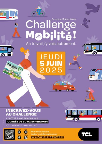 Affiche Challenge mobilité 2025